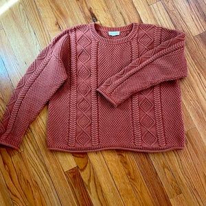 Tradlands Fisherman Sweater, Sienna, Size S